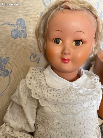 Poupée Ancienne Maréchal en Celluloïd -TENUE D'ORIGINE -1950