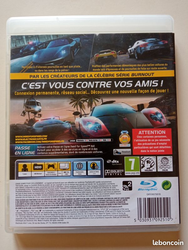 Need For Speed Hot Pursuit PS3 (image 3)