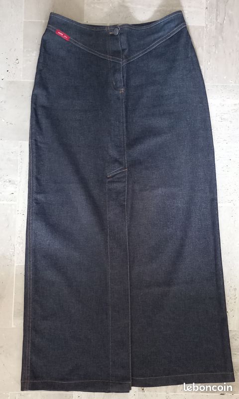 JUPE jean denim gris/noir (image 5)