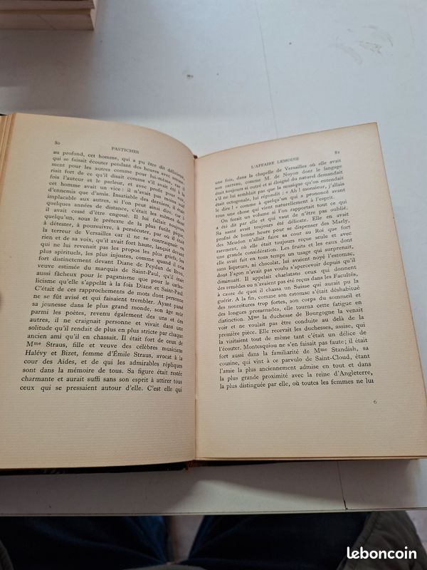 3375: Marcel Proust Pastiches et mélanges NRF 1933 exemplaire numéroté reliure (image 6)