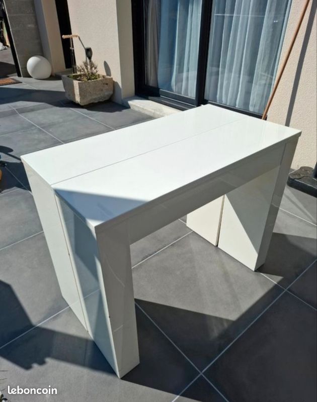 Table extensible 12 places blanche (image 7)