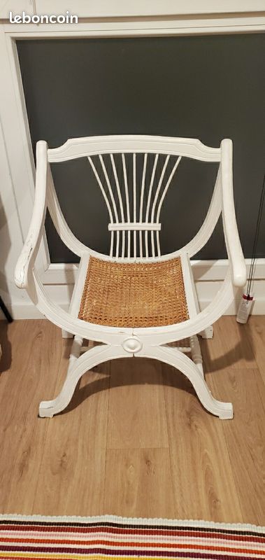 Fauteuil dagobert blanc (image 2)
