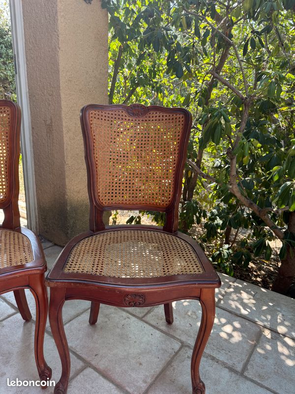 Chaises cannées Merisier (image 3)