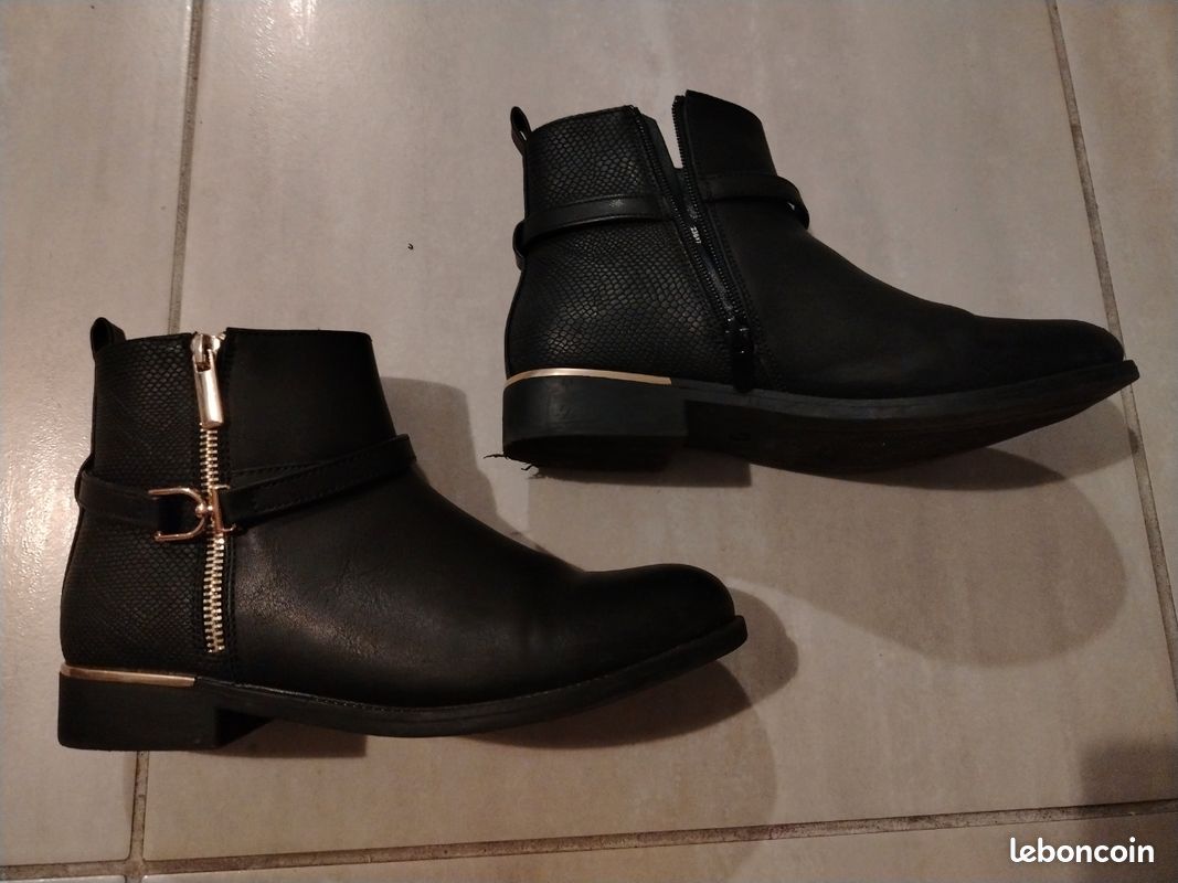 Paire de bottines femme 38 (image 2)