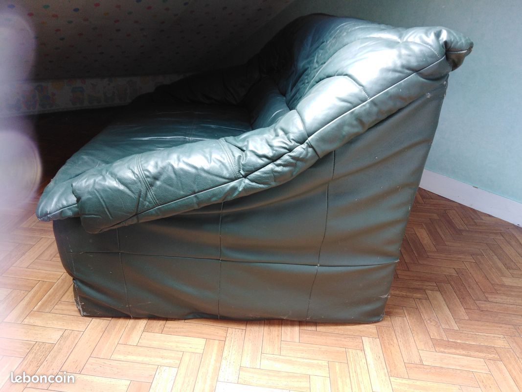 Fauteuil vert bouteille (image 2)