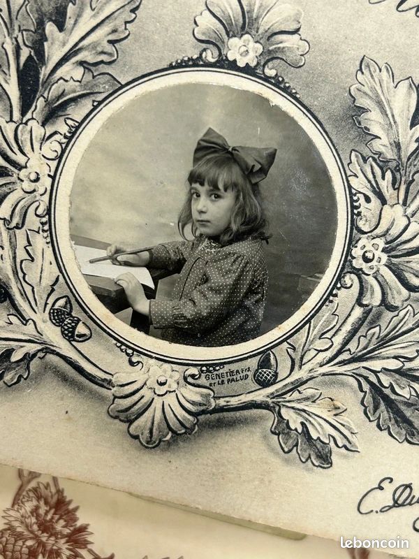 Cartes Photographiques Souvenir Scolaire Papeterie Ancienne (image 2)