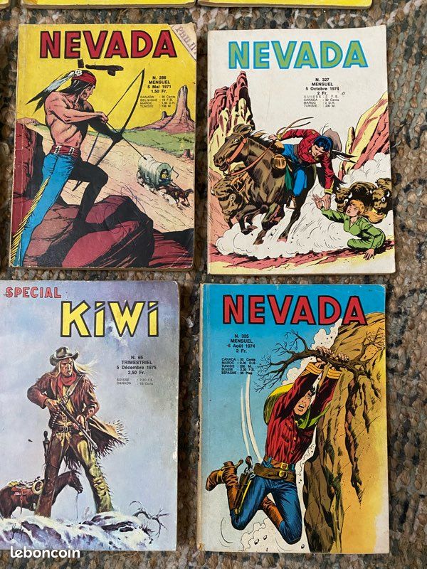 LOT 9 Bd petit format lug Spécial Kiwi nevada 1971 / 74 Kit Carson 60’s western (image 3)