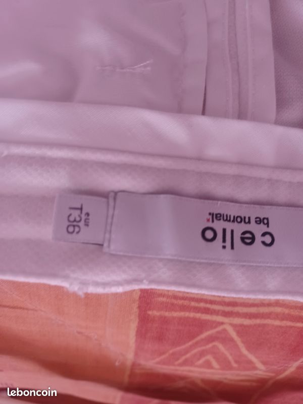 Bermuda chino en coton stretch, blanc, taille 36 (image 4)