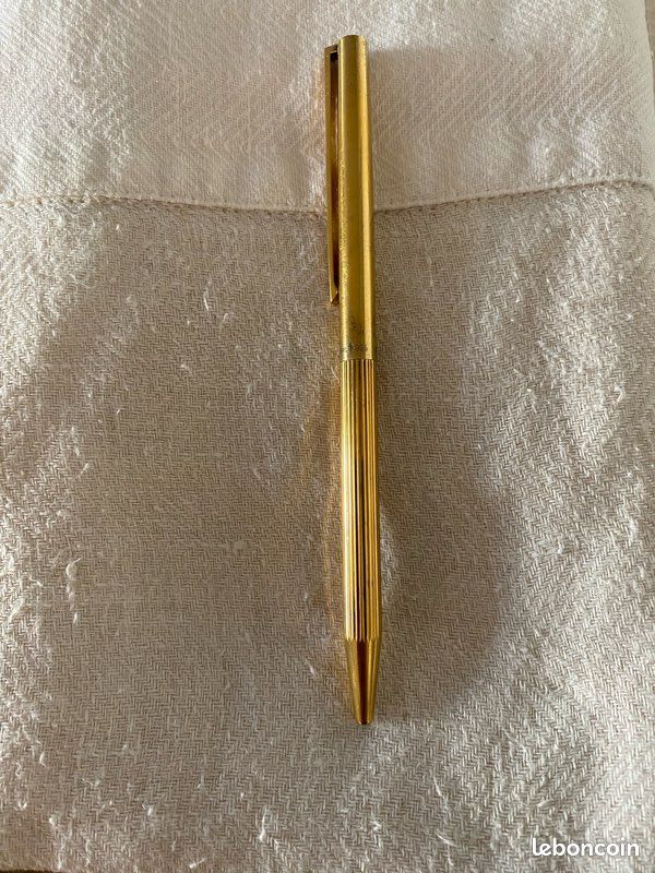 Stylo à Bille Dupont En Vermeil – Élégant Et Vintage, Parfait Pour Un Cadeau Chic