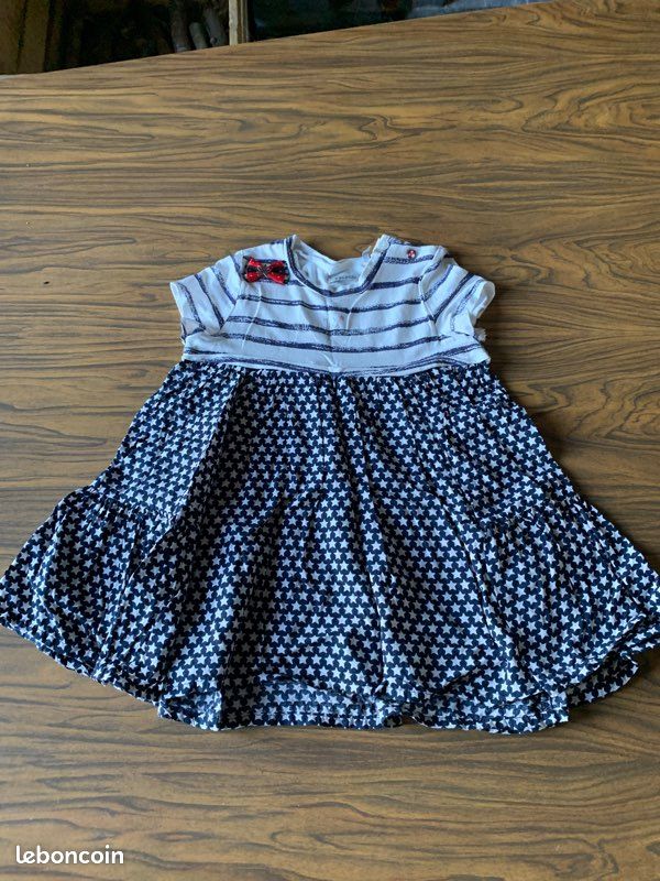 Robe manches courtes bébé fille ikks (image 1)