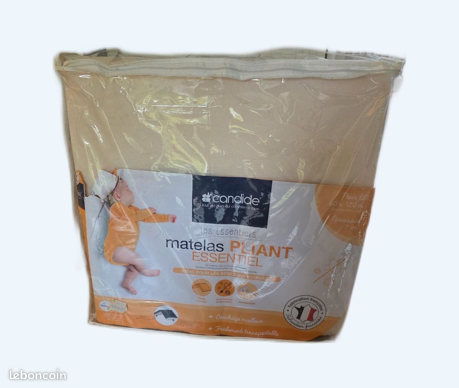 Matelas pliant bébé 60x120cm CANDIDE (image 1)