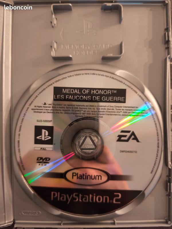 Jeu PlayStation 2 MEDAL Of HONOR Les Faucons De Guerre - Version PAL Française Testée - Bon état Complet