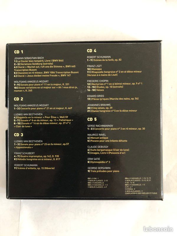 CD de piano ( coffret de 5 CD) (image 2)