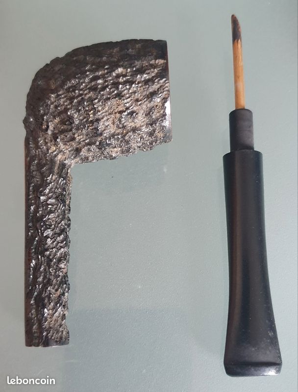 Ancienne Pipe Rossi Nature Rustic en Bruyère, 14.5cm, Made in Italy, Vintage 70 (image 6)