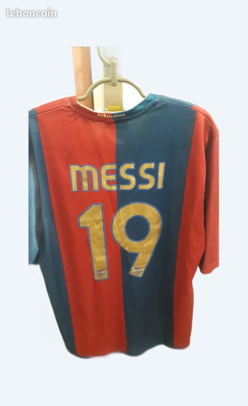 MAILLOT FOOT ROGER'S FCB BARCELONE UNICEF N°10 MESSI TAILLE XL/D7 TBE