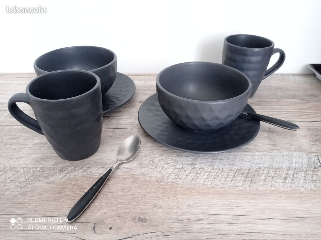 Ensemble duo bols et tasses à café (image 1)
