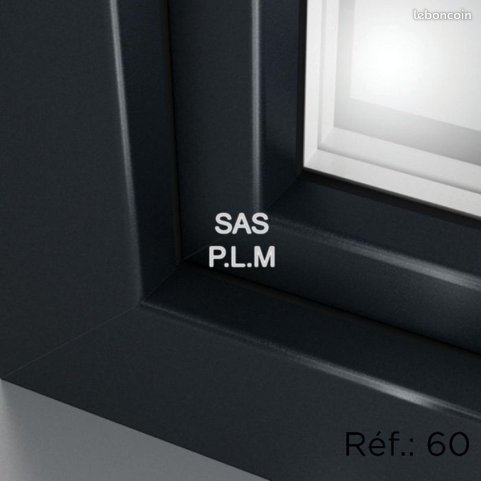 FENETRE CHASSIS FIXE 330 mm X 330 mm MENUISERIE HAUT DE GAMME PVC (image 2)