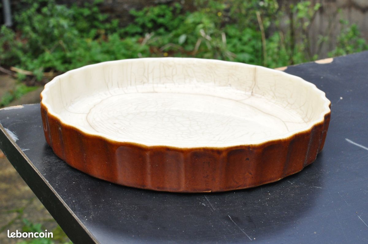 Plat à tarte en céramique vintage (image 5)