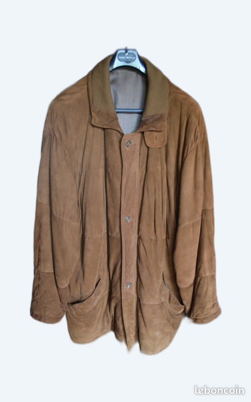 Veste homme en daim très grande taille 6XL Vêtements