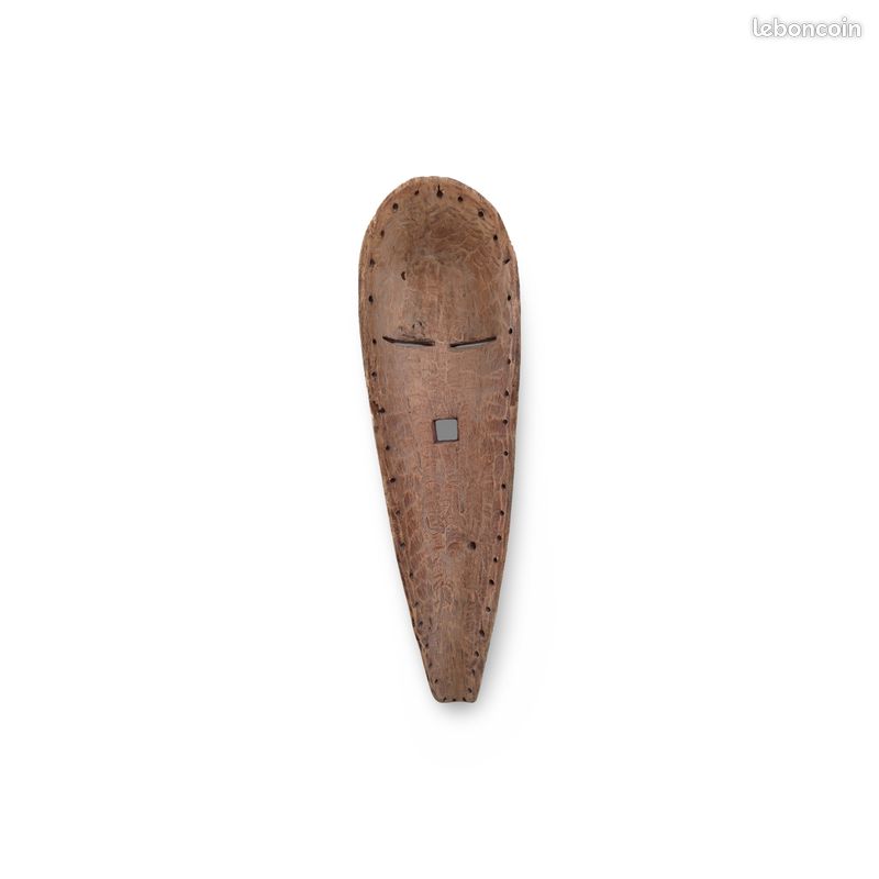 Long masque africain Songye Kifwebe H 66 cm RDC Congo art Africain Art tribal Ethnique Masque vintage en bois fabriqué à la main Sculpture africaine (image 6)
