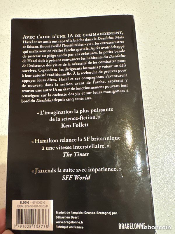 Roman SF (poche) L ARCHE SPACIALE 2-la fille du capitaine de Peter F. HAMILTON (chez bragelonne) (image 2)