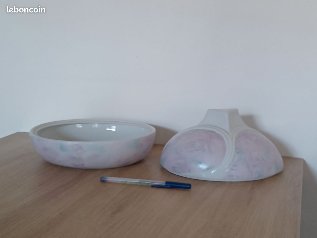 Bonbonnière porcelaine couleur pastel (image 4)