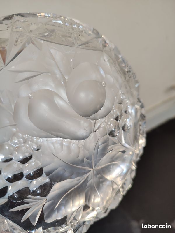 Jolie LAPIN Vide Poche Cristal d'Arques, pot en verre vintage zoomorphe - France Jolie LAPIN Vide Poche Cristal d'Arques, pot en verre vintage zoomorphe - France