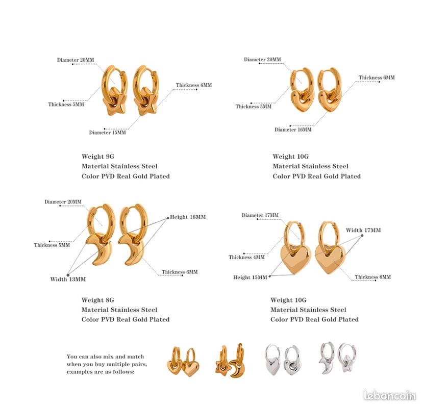 Boucles d'oreilles (image 5)