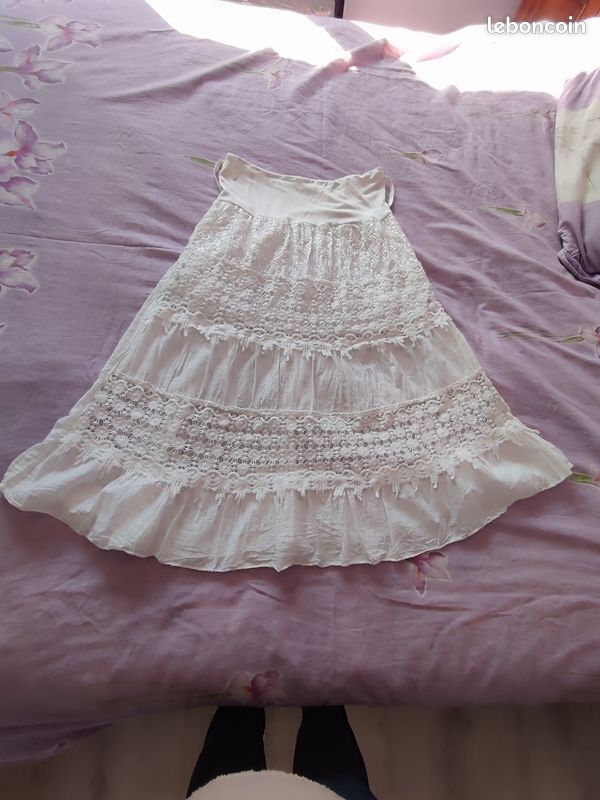 Jupe longue blanche (image 1)