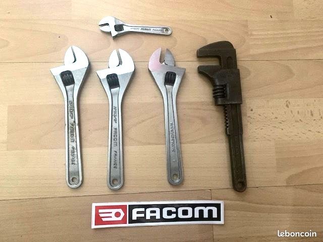 SAM OUTILLAGE - Jeu De 6 Clés à pipe débouchées 6/6 Pans
