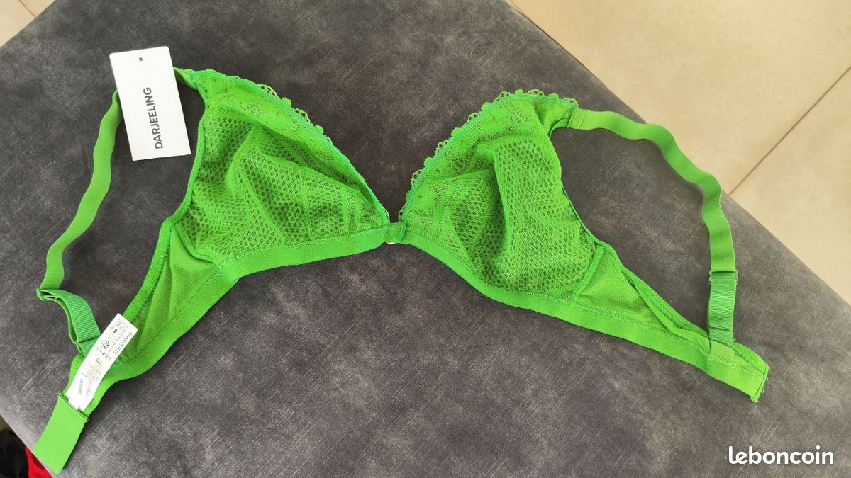 Soutien-gorge Dim Generous 100C – Vert Infini – Armature, Neuf Avec Étiquettes