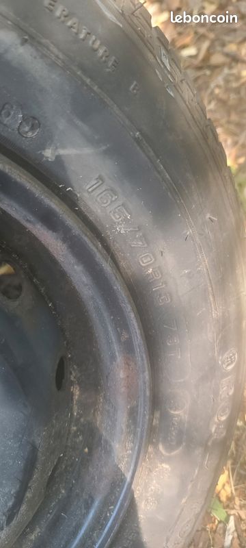 2 roues 165 70 13 peugeot citroen (image 3)