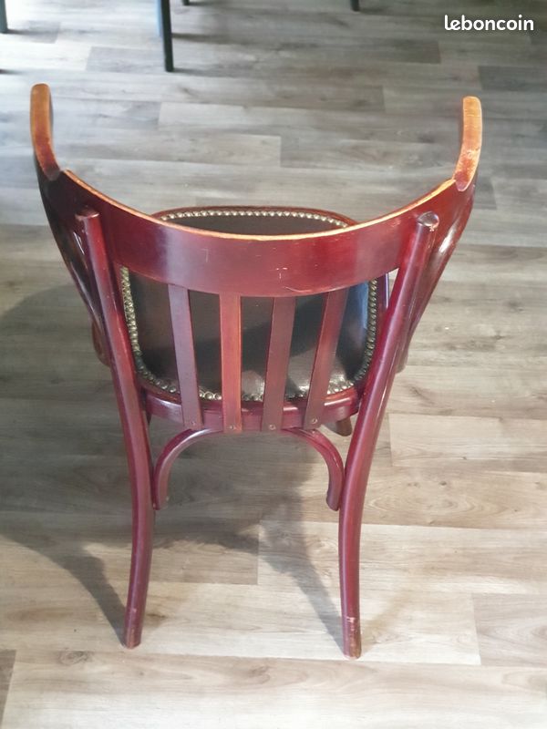 Fauteuil style Thonet en bois Fischel signé (image 2)