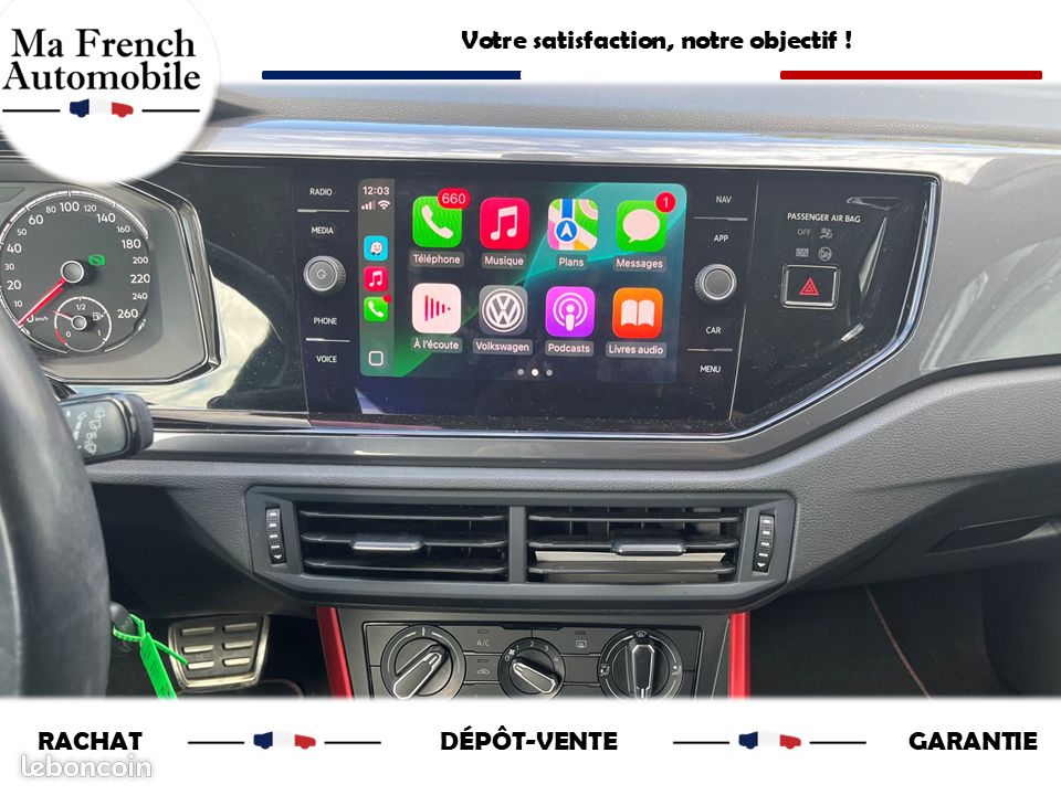 VOLKSWAGEN Polo VI CONNECT 1.0 TSI 12V BMT DSG7 95 cv BOITE AUTO - APPLE CARPLAY - RADAR DE RECUL AV/AR (image 5)