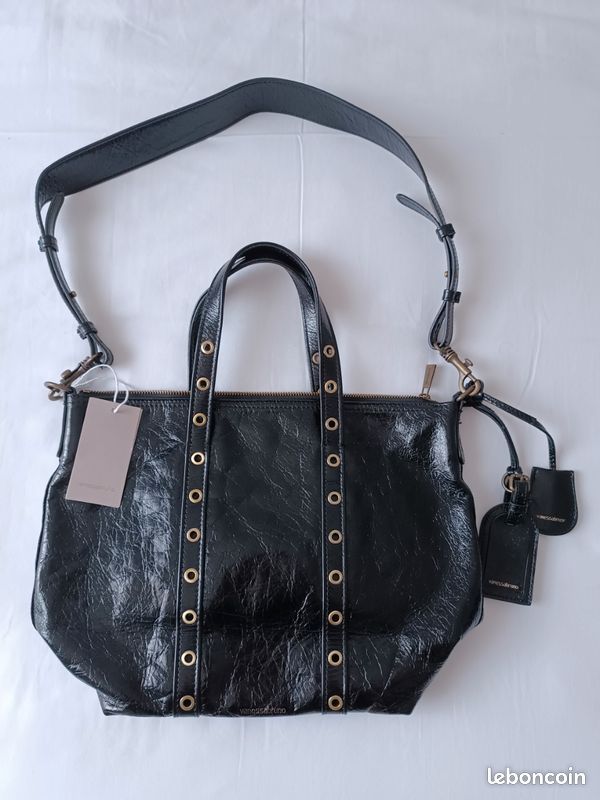 Sac à main Vanessa Bruno Zippy en cuir en bandoulière avec