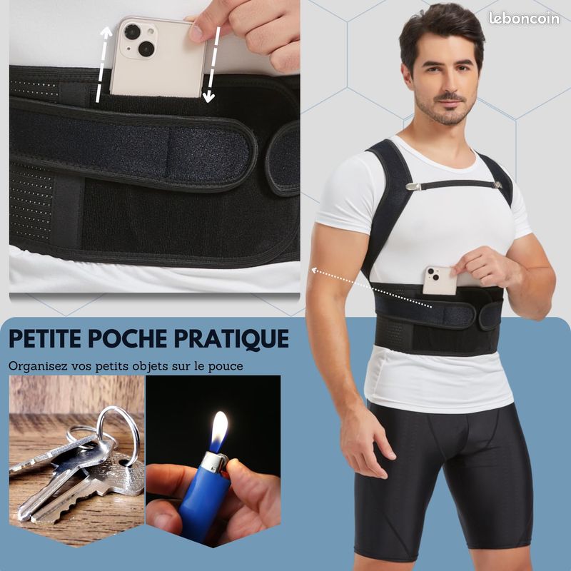BraceTop Correcteur De Posture Pour Homme Femme, Redresseur De