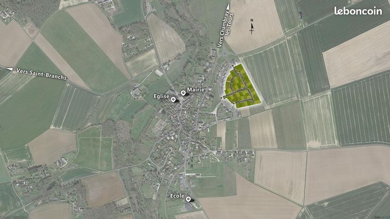 Terrain 353 m² Tauxigny