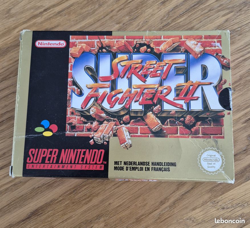 Jeu SNES Street Fighter II (Version FAH) - Cartouche Seule - Très Bon état - 1992