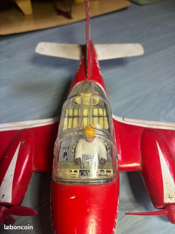 Avion Joustra Bireateur Militaire - Original - Jouet Ancien