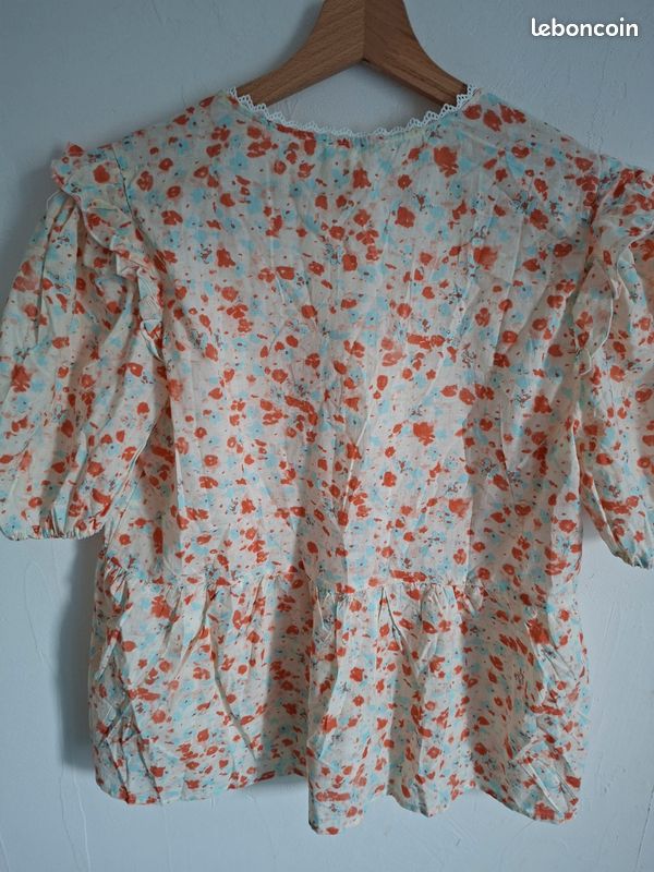 Pull débardeur avec alpaga,orange pâle, abricot, TU (34 à 40), dimensions photos, tout neuf (image 10)