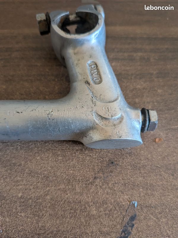 Potence Vélo ancien vintage aluminium marque PIVO