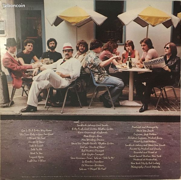 Southside Johnny & The Asbury Jukes – Hearts Of Stone Album vinyle 1978 (image 2)