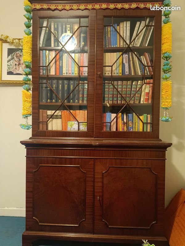 Bibliotheque anglaise + meuble d'angle (image 1)