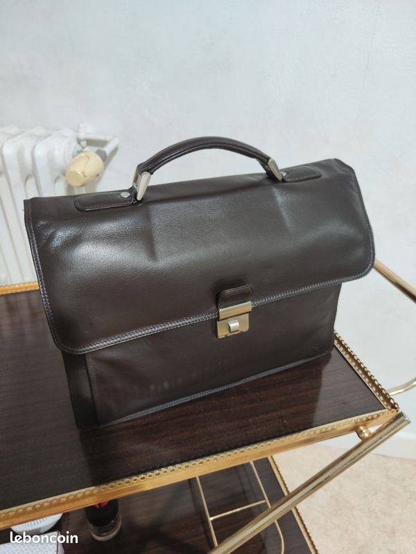 Porte-documents en cuir Gérard Hénon (image 1)