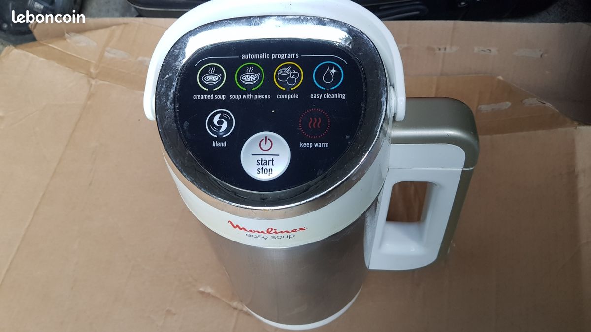 Moulinex Easy Soup LM841B10 - Soupière - 1,2 L - 1 kWatt - blanc/argent - Moulinex (image 3)