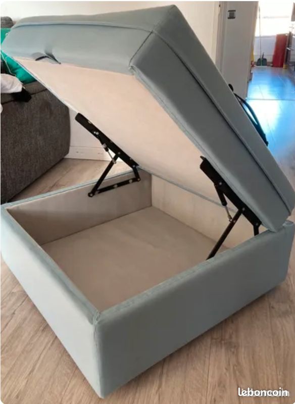 Coffre rangement repose pied (image 1)