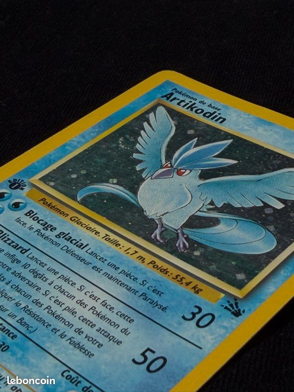 artikodin pokemon card dition 1 - Fossil pokmon 17/62 the Defending Pokmon is now Paralyzed Articuno Holo 1st Edition Fossil