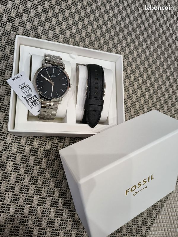 Fossil Fenmore Boite A Montre Fossil Gift Set Coffret Montre Homme