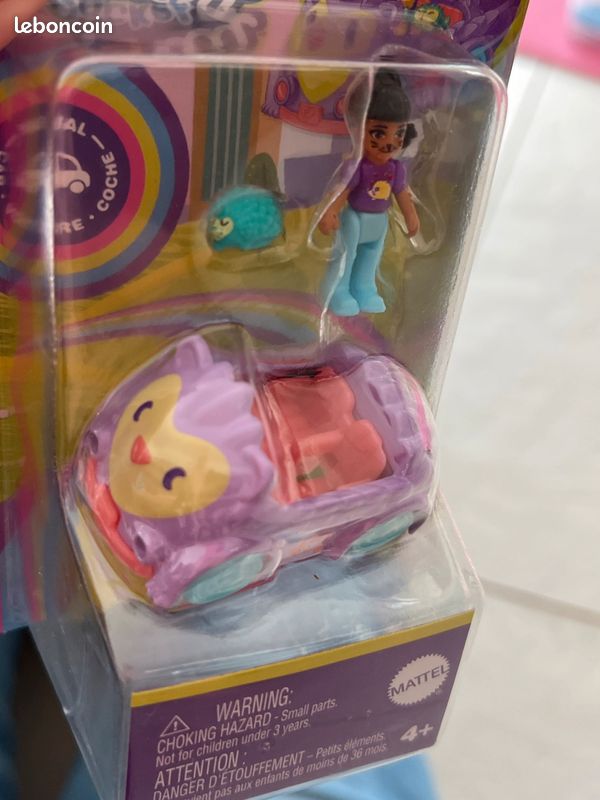 Polly Pocket, neuf voiture métal, personnage, fille hérisson (image 3)