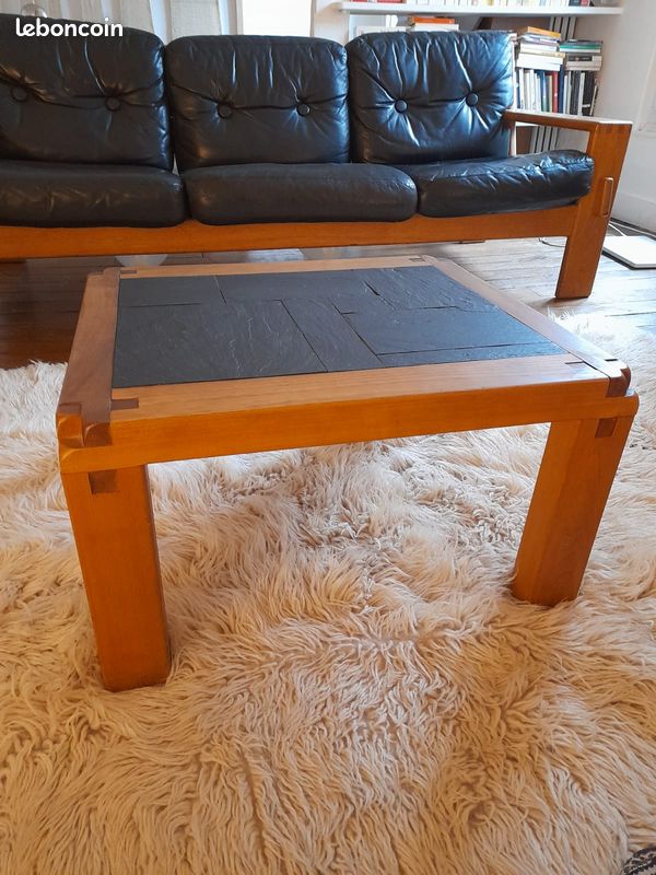 Magnifique table basse de Pierre Chapo (image 1)